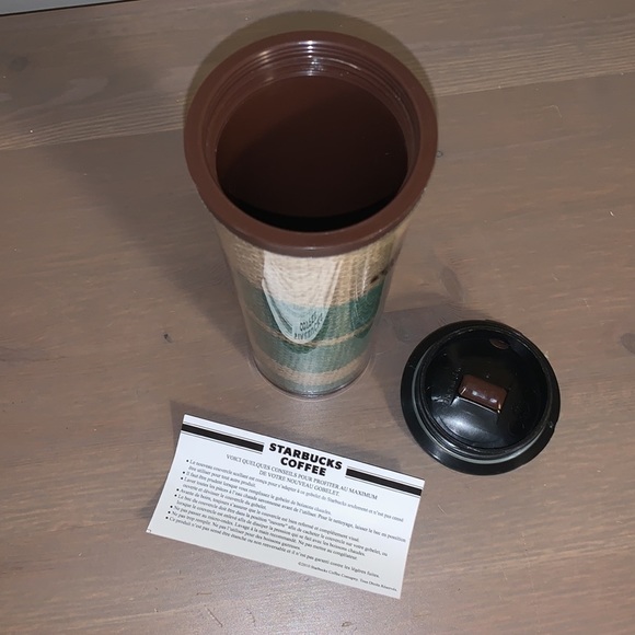 🆕 Starbucks 2010 Brown and Green Made in USA Hemp Tumbler - Picture 9 of 11